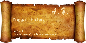 Angyal Helén névjegykártya